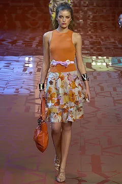 SS 2005 Floral Skirt and Top Set