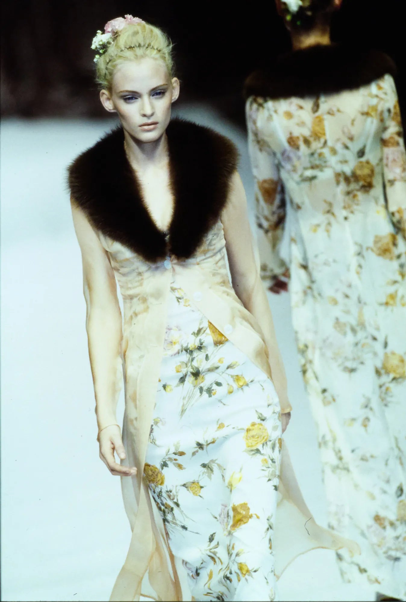 SS 1997 Sheer Floral Skirt