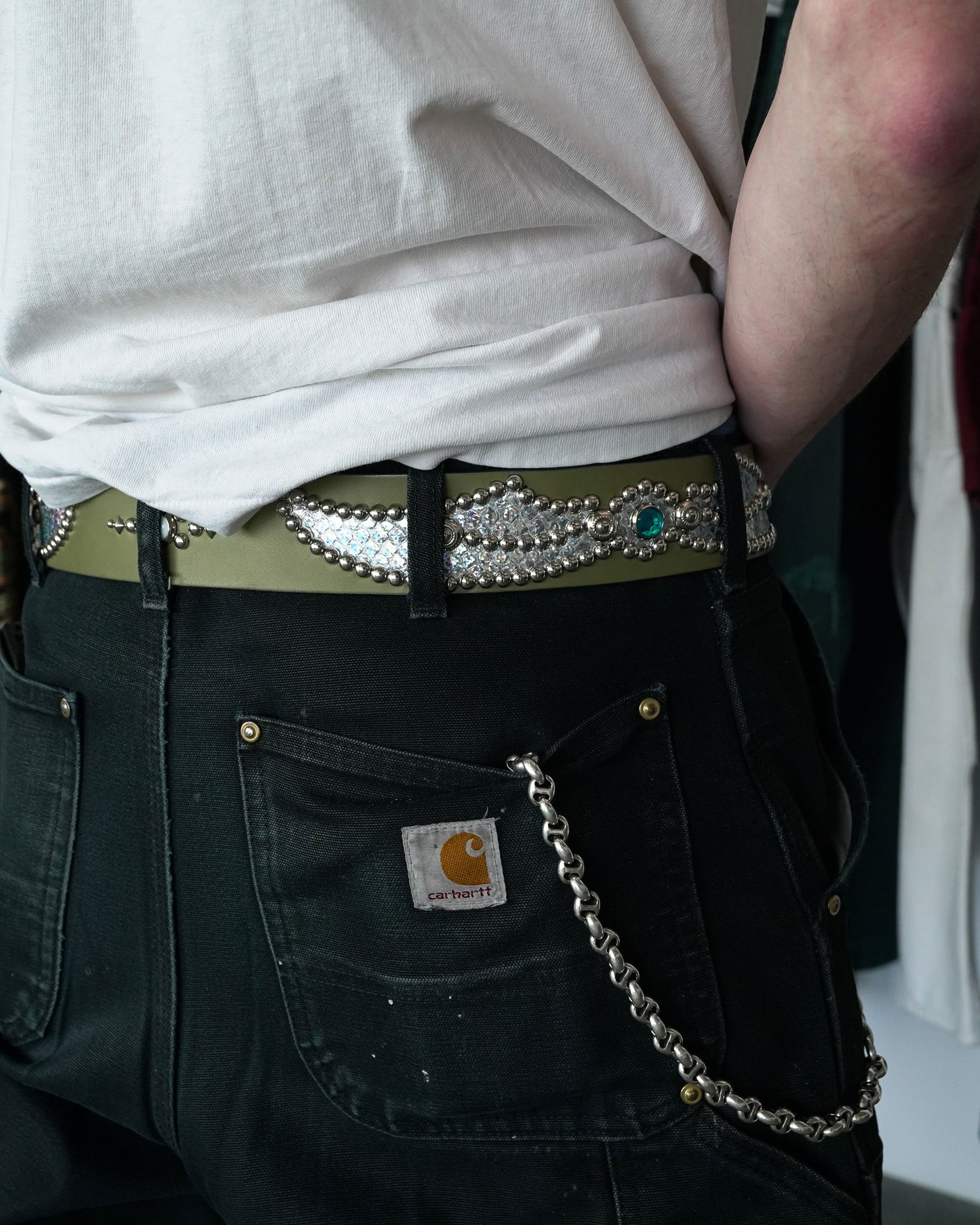 Justin Reed Exclusive Leather Inlay Belt