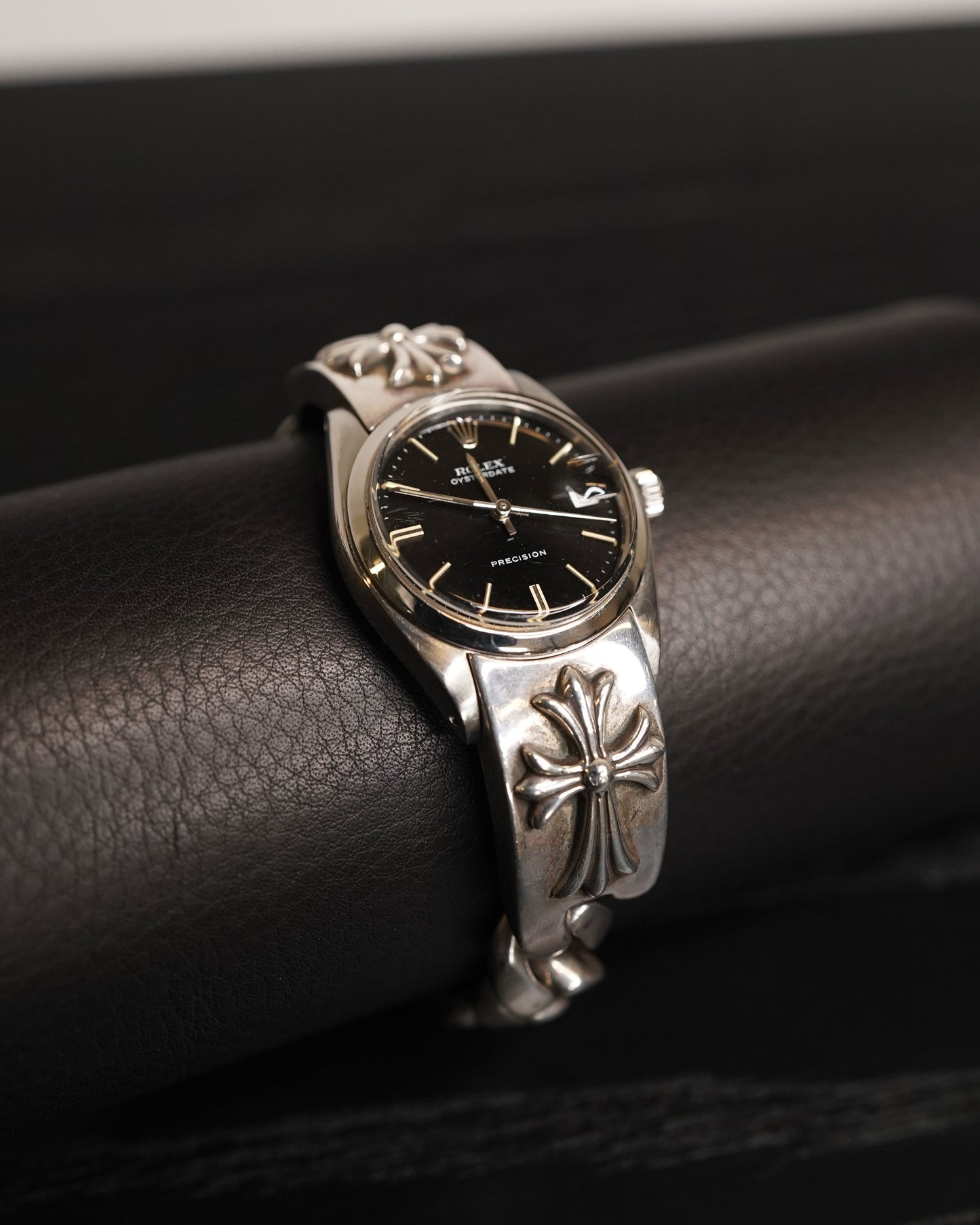 31mm Rolex Sterling Silver Oysterdate