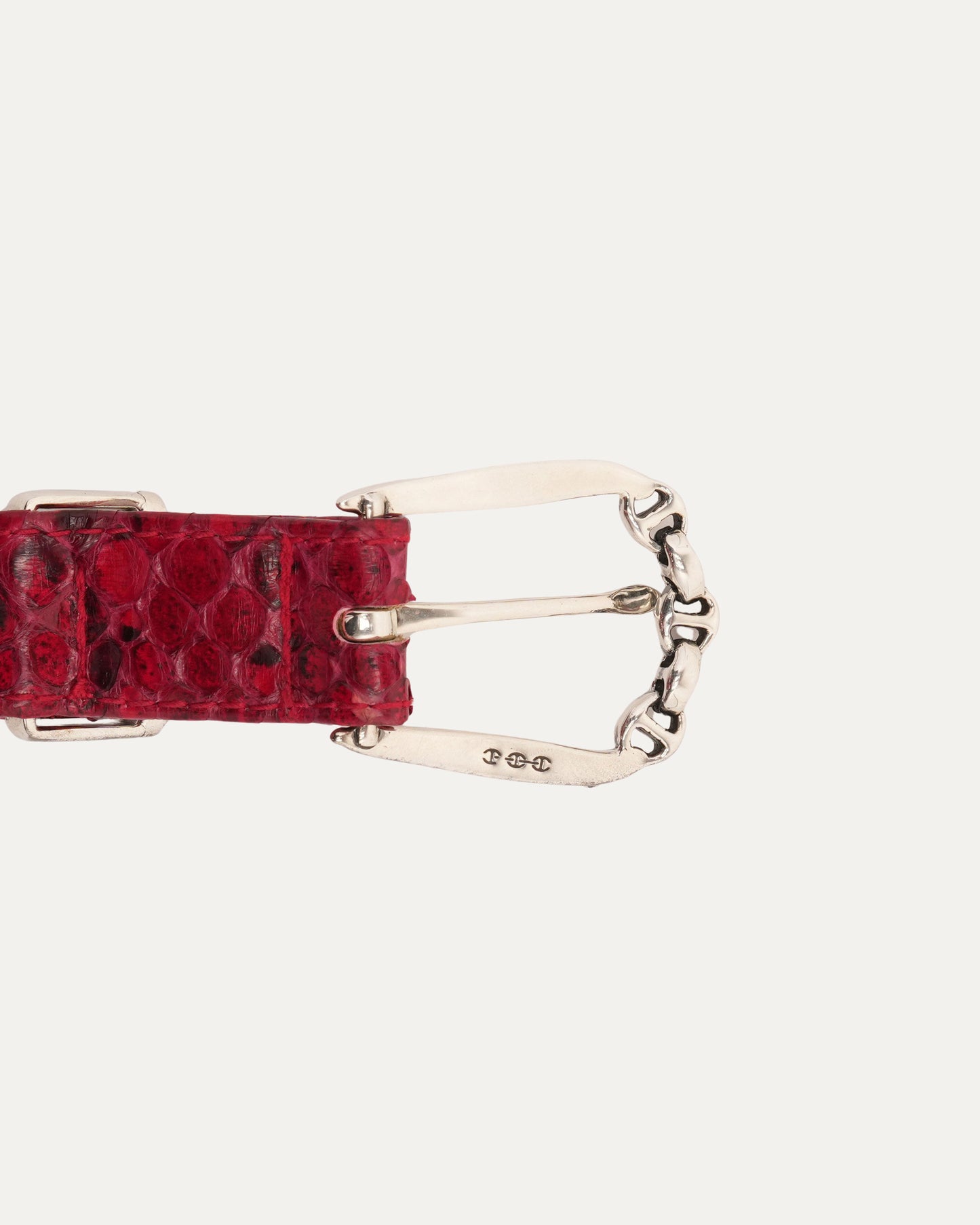 Snakeskin Western Belt