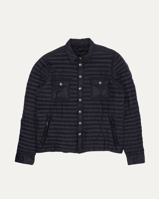 Cross Patch Nylon Insulated Shirt Jacket