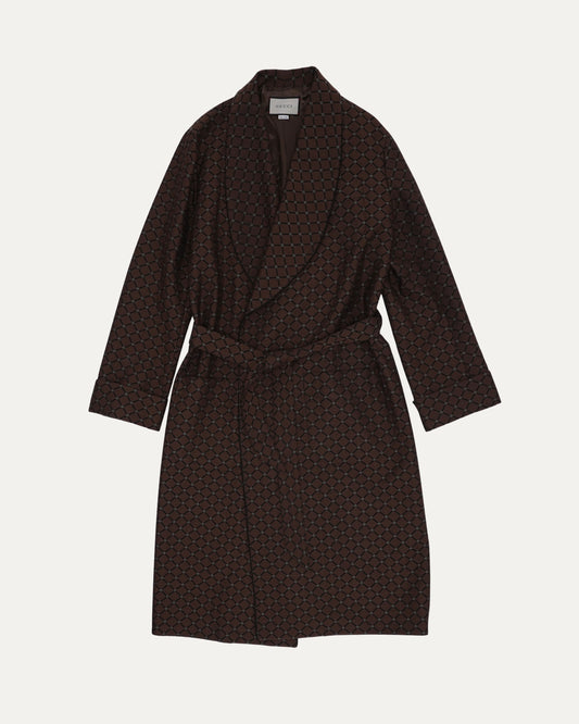 Monogram Belted Robe Coat