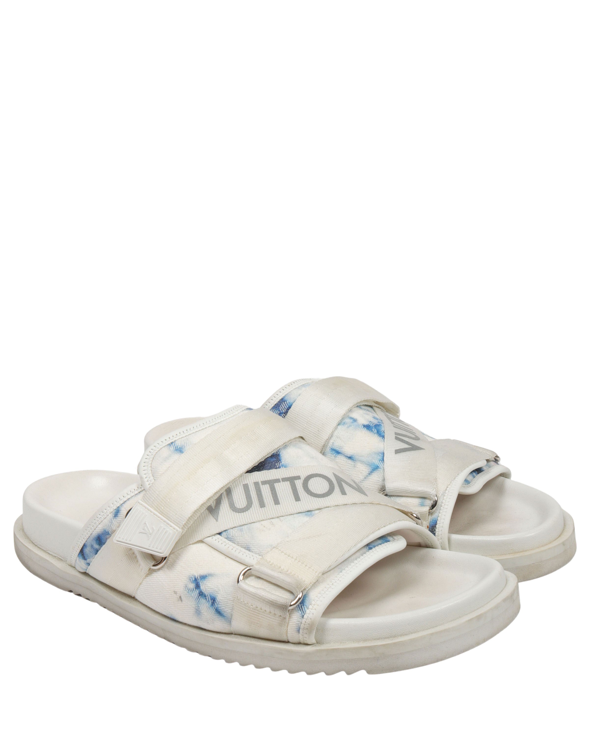 Louis Vuitton Honolulu Mules LV Monogram Slides - White Sandals