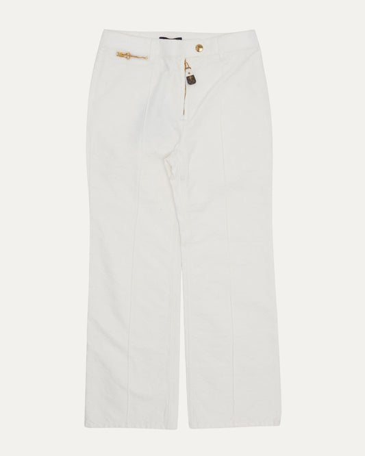 Pleated Monogram Canvas Pants