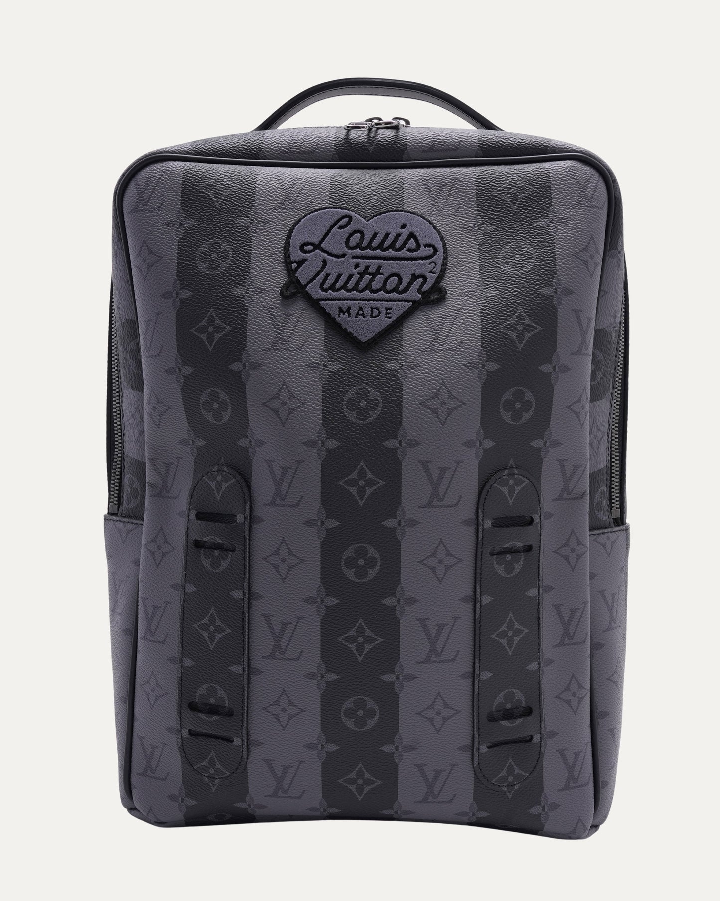 Nigo Striped Monogram Utility Backpack