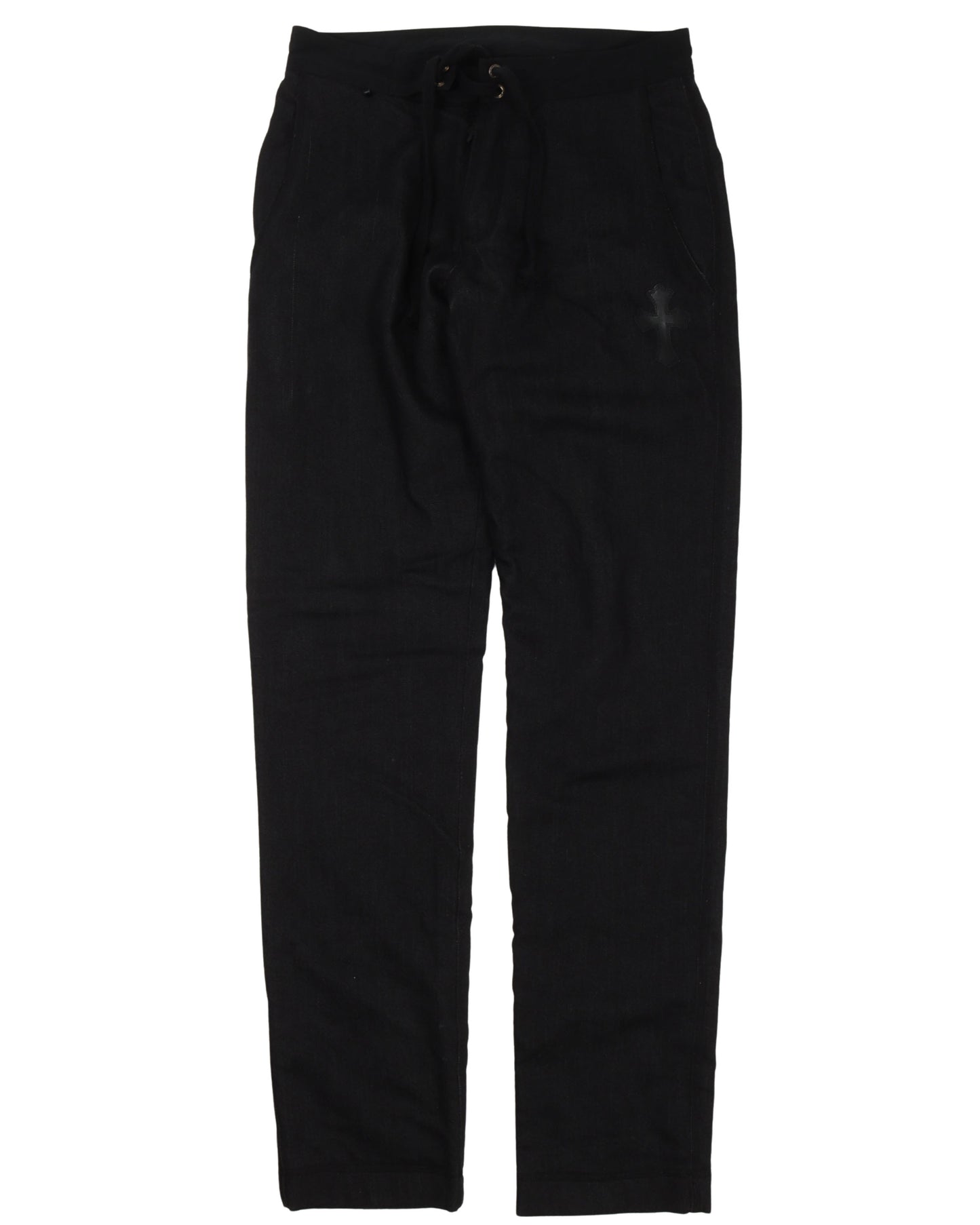 Drawstring Waist Denim Pants