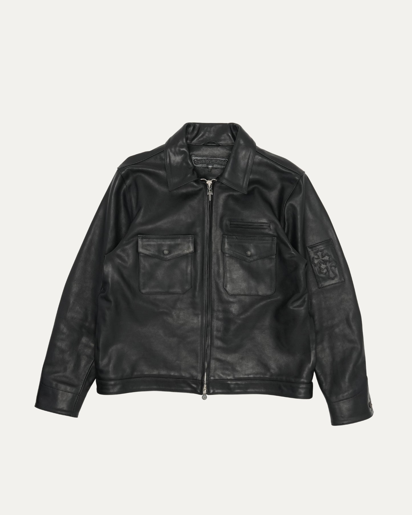 Leather Blouson Jacket