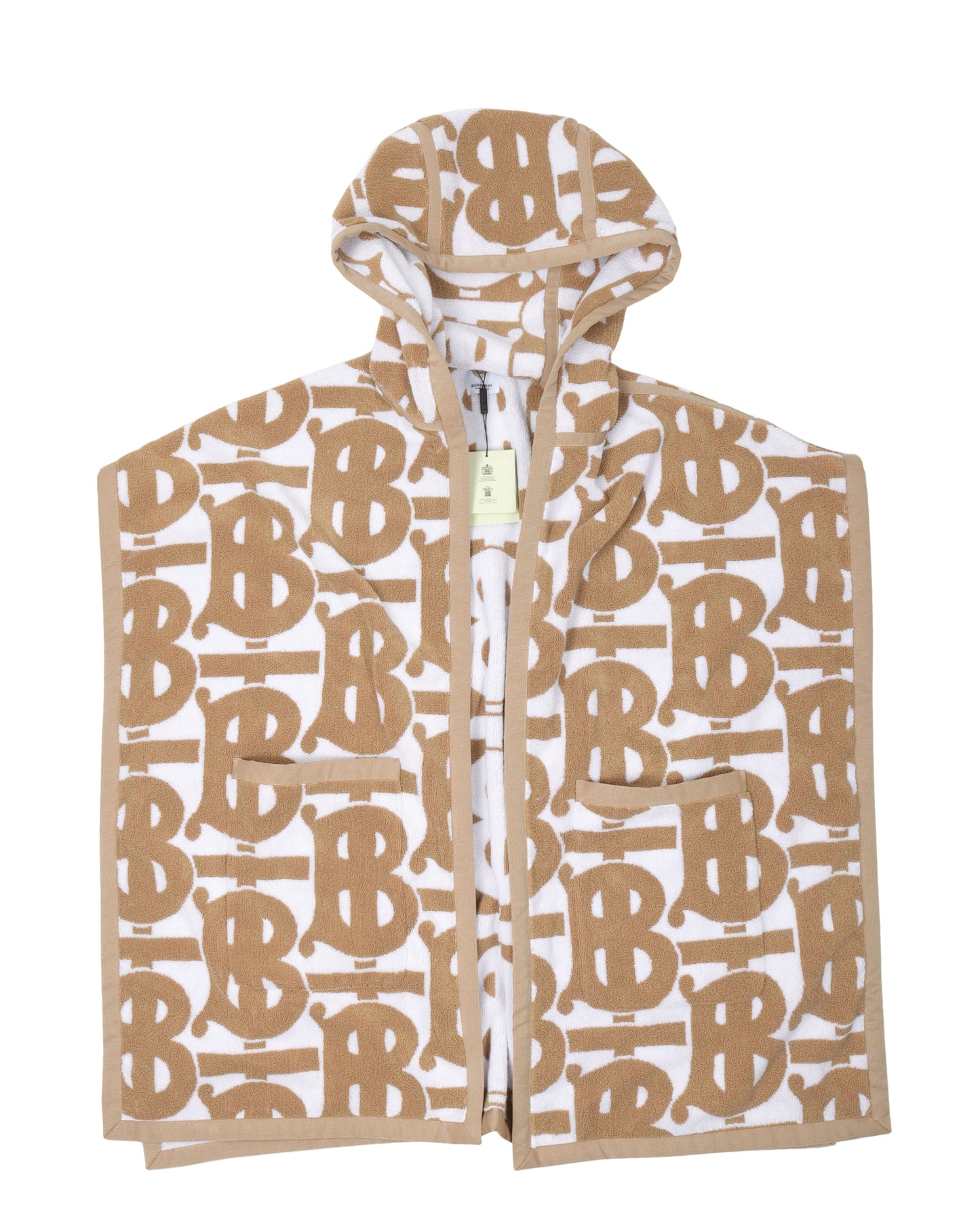 Terry Cloth Monogram Poncho