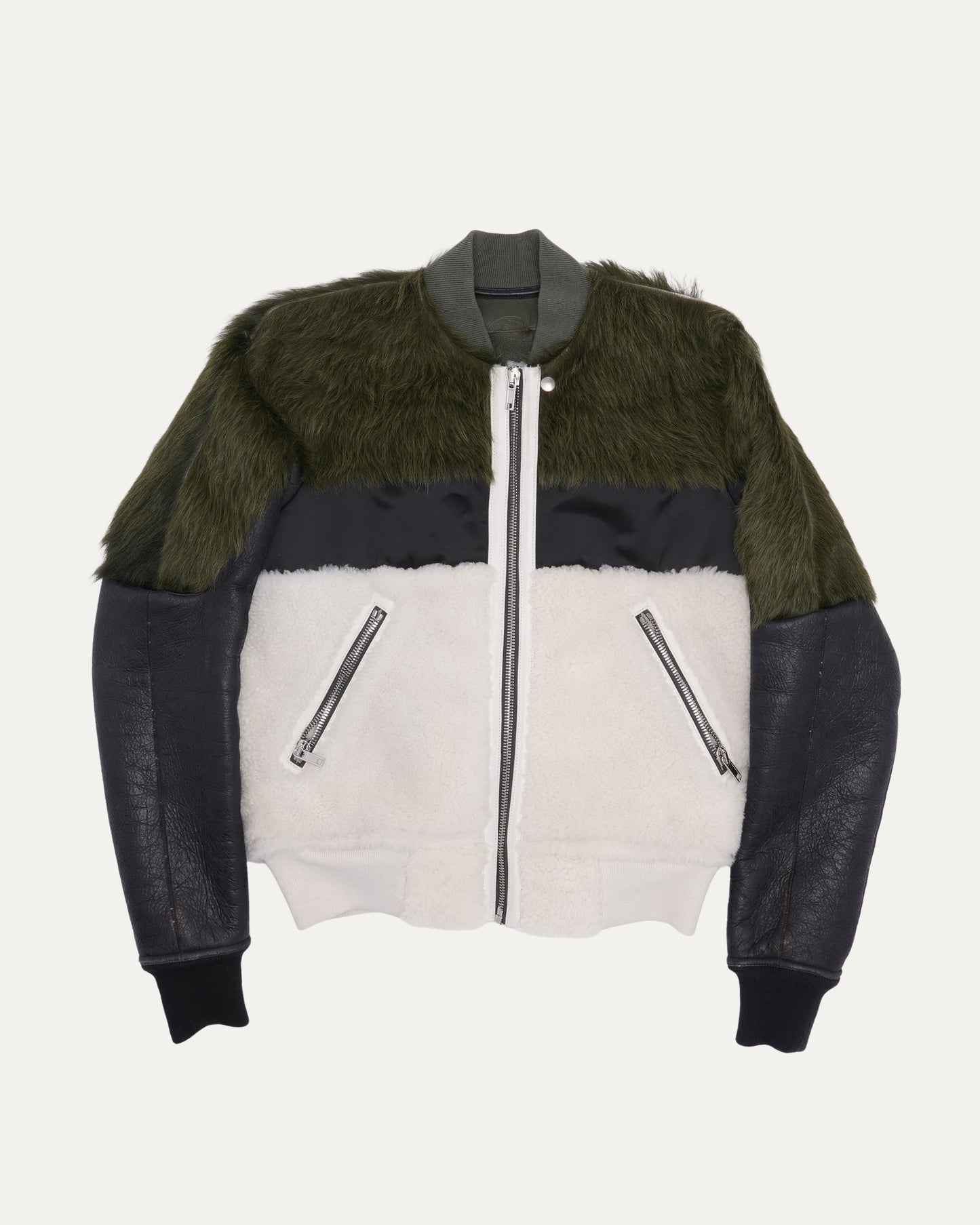 AW21 Gethsemane Fur Leather Bomber Jacket