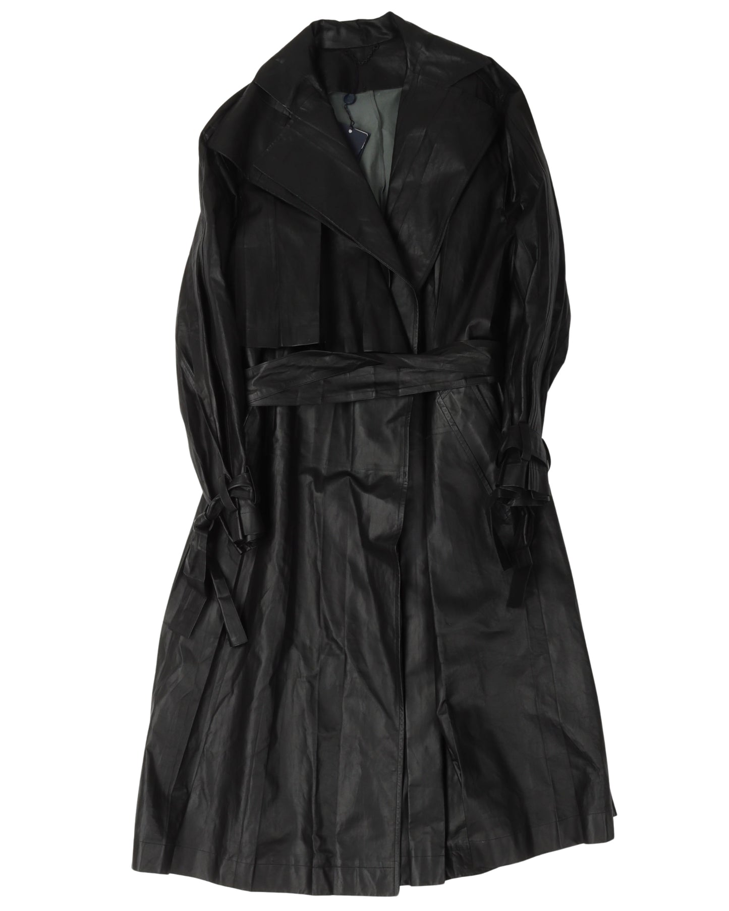 Lamb Leather Trench Coat