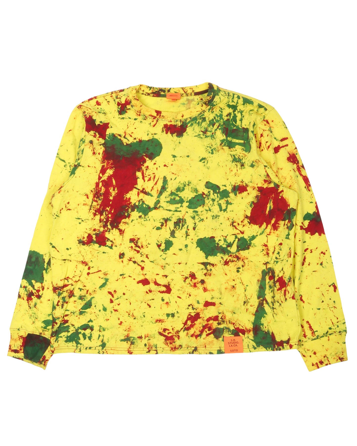 Bleach Dye Long Sleeve T-Shirt