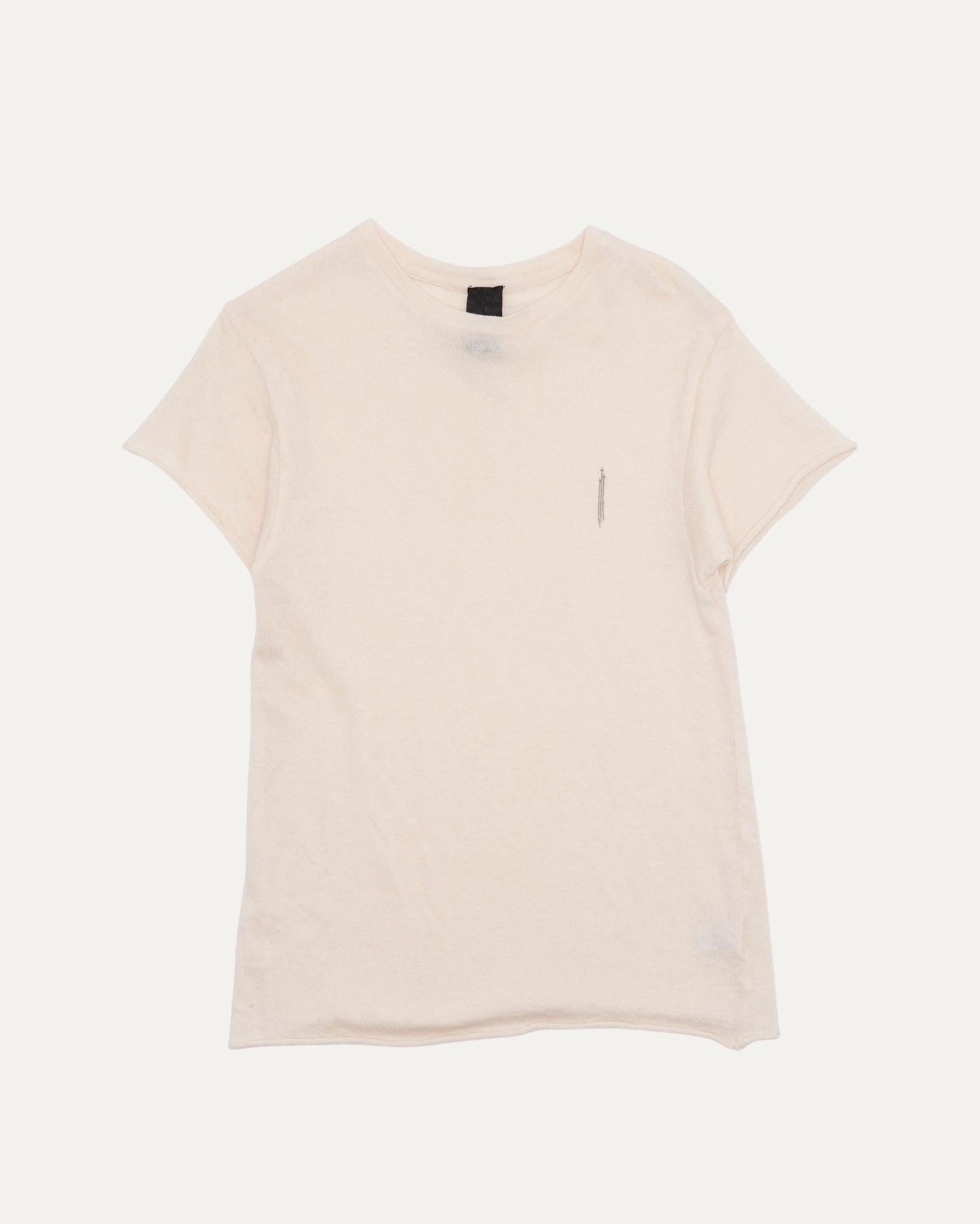 The Elder Statesman Cashmere-Silk Blend 3RS Embroidered T-Shirt