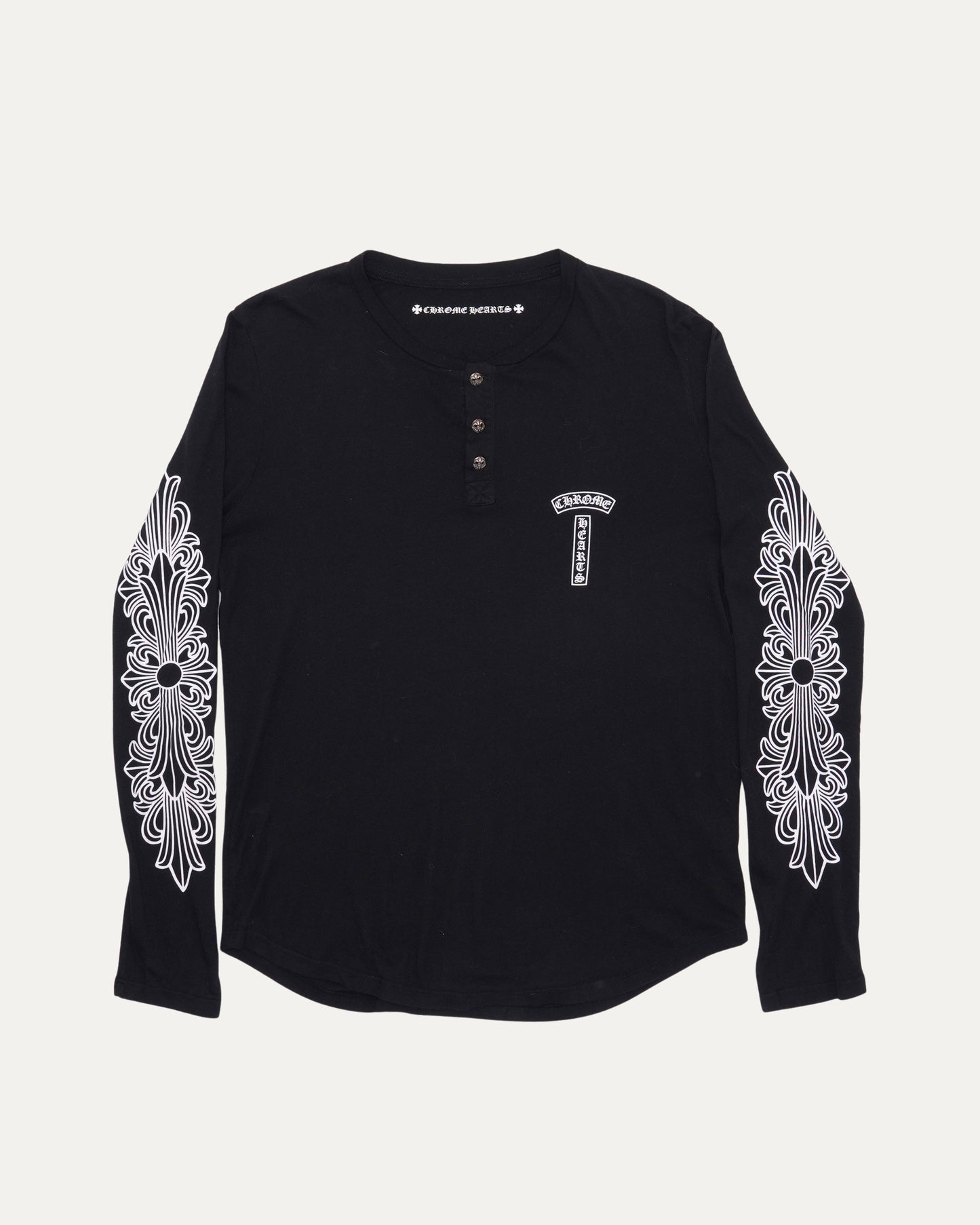 Fleur Button T-Bar Long Sleeve Henley