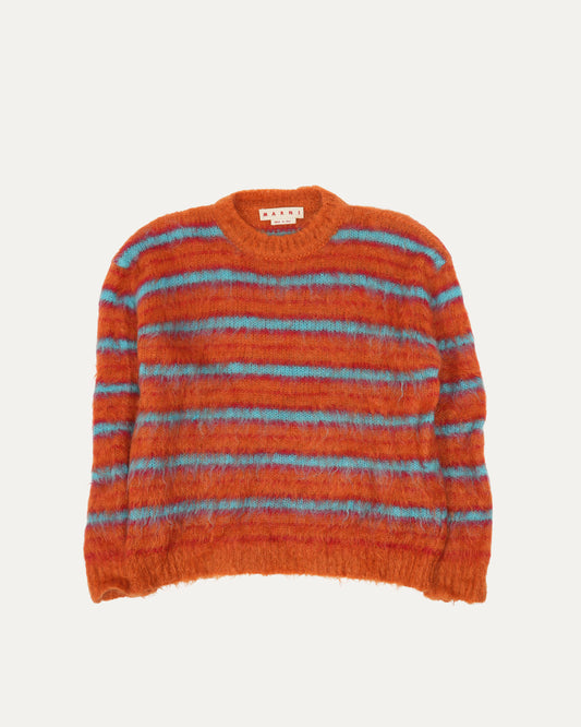 Striped Mohair Blend Sweater