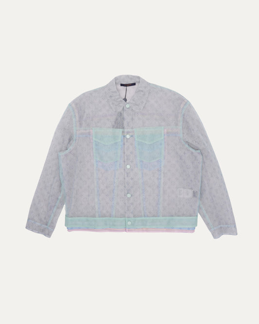 Multicolor Monogram Tulle Trucker Jacket