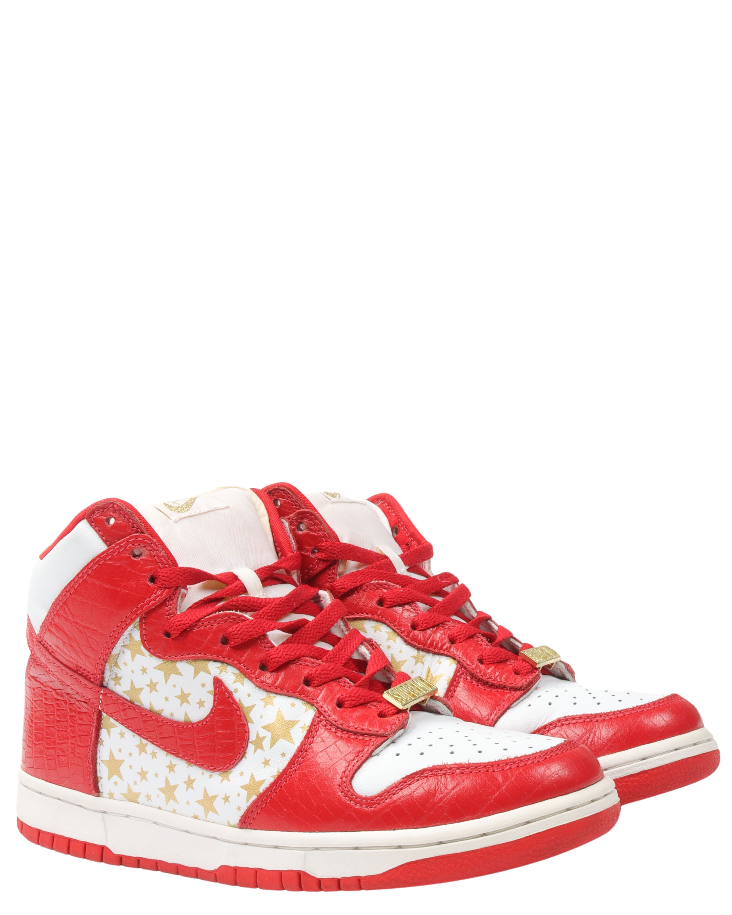 Supreme X Dunk High Pro SB 'Red' - Nike - 307385 161 - white