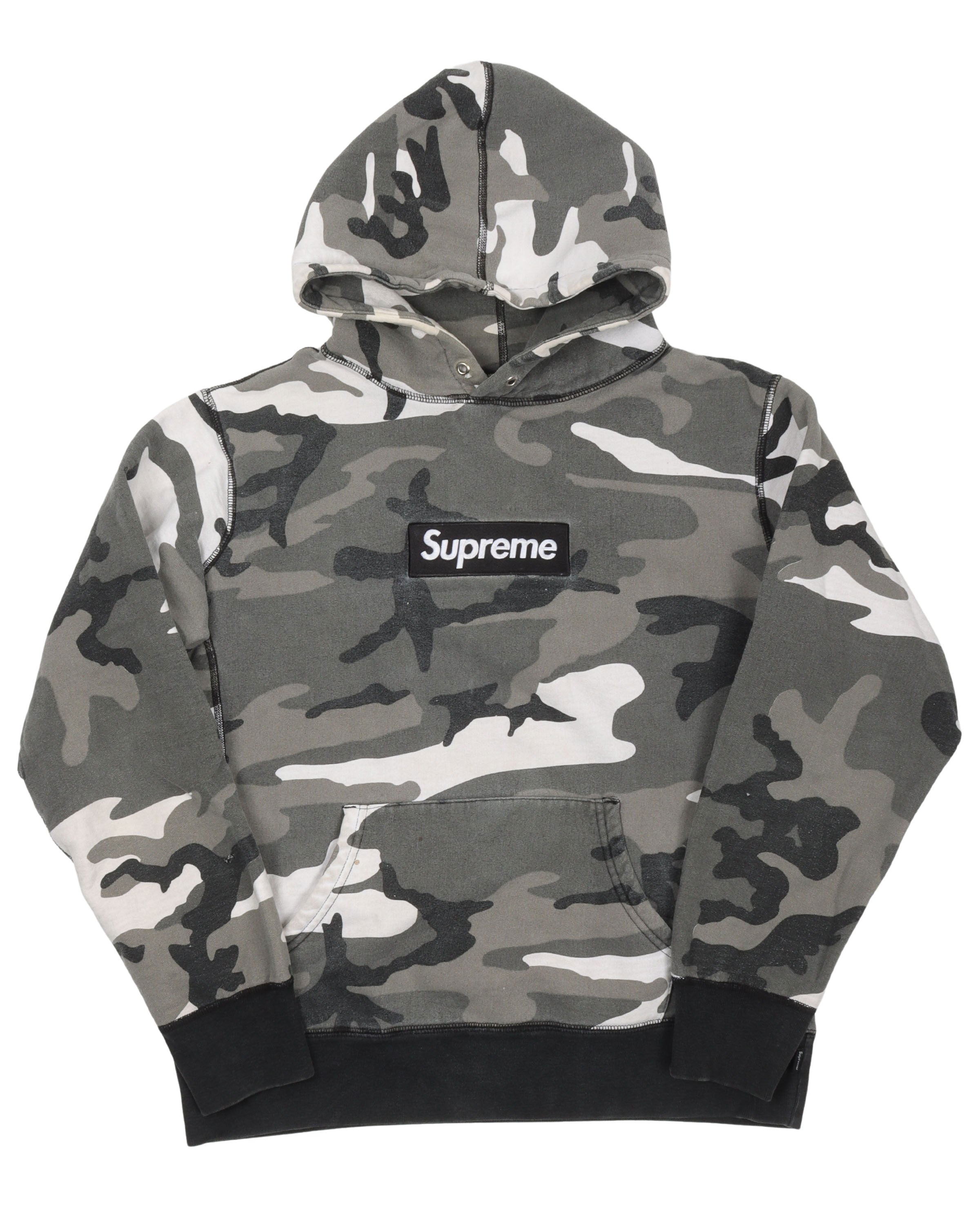 Supreme Snow Camo Box Logo Hoodie