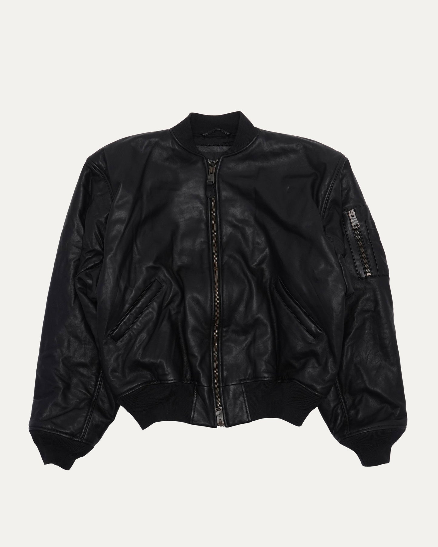 Leather Bomber Jacket
