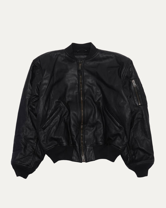 Leather Bomber Jacket