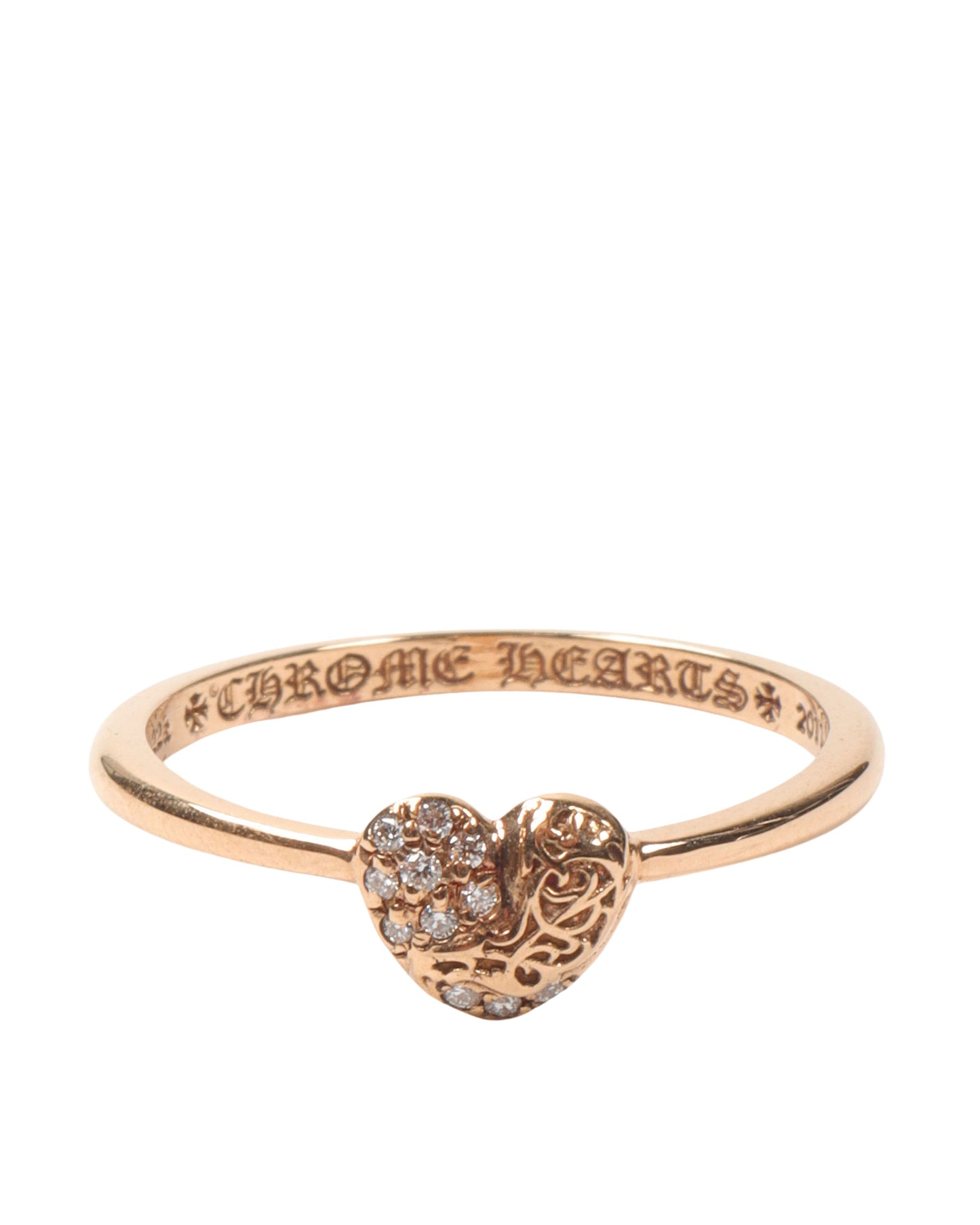 Diamond Heart Bubblegum Ring