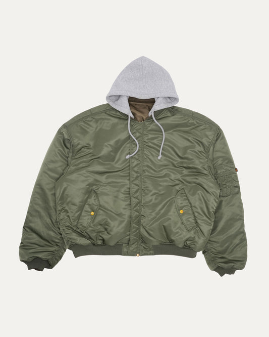 Alpha Industries Hooded Emoji Bomber Jacket
