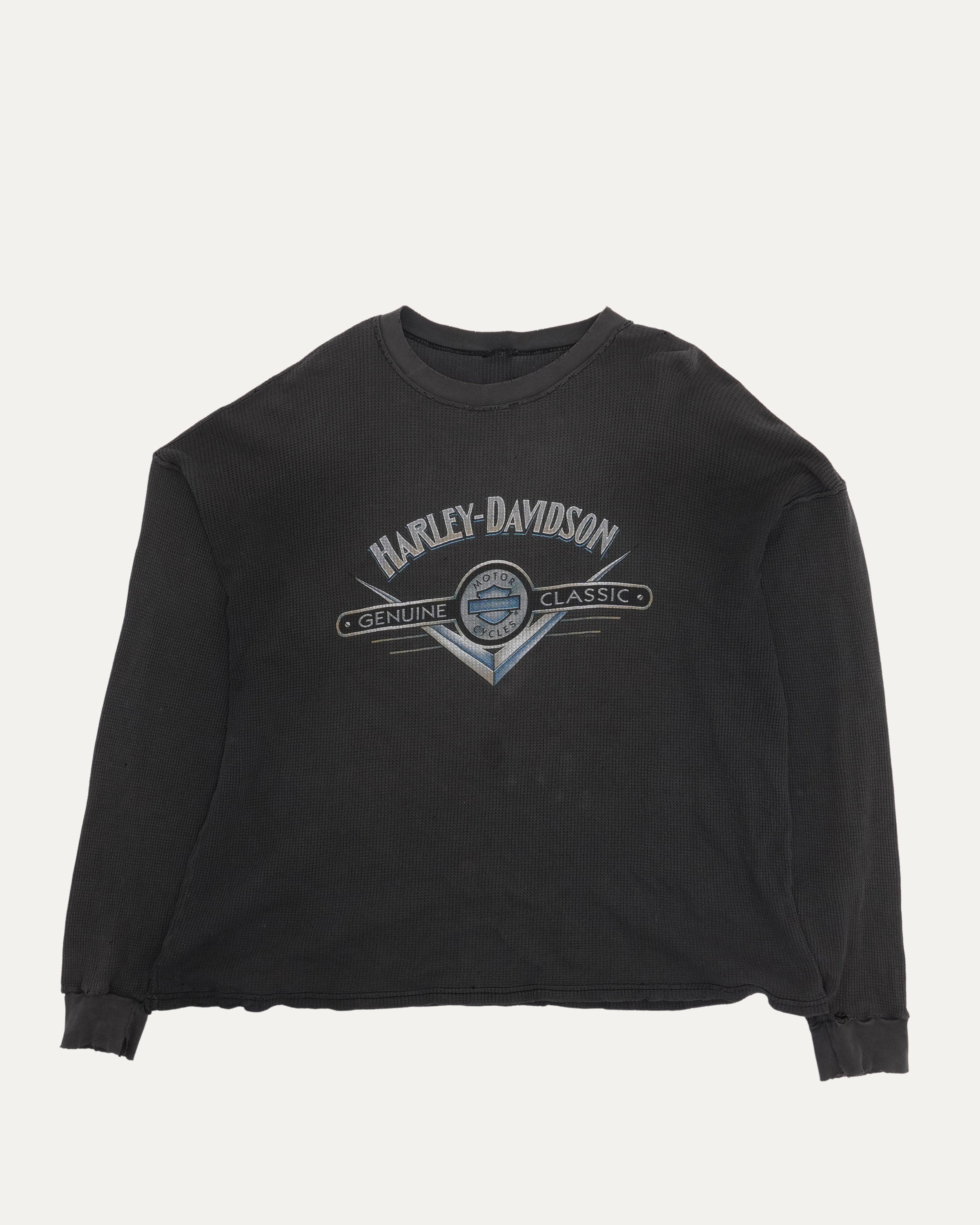 Vintage Harley Davidson Oceanside, CA Thermal Long Sleeve T-Shirt