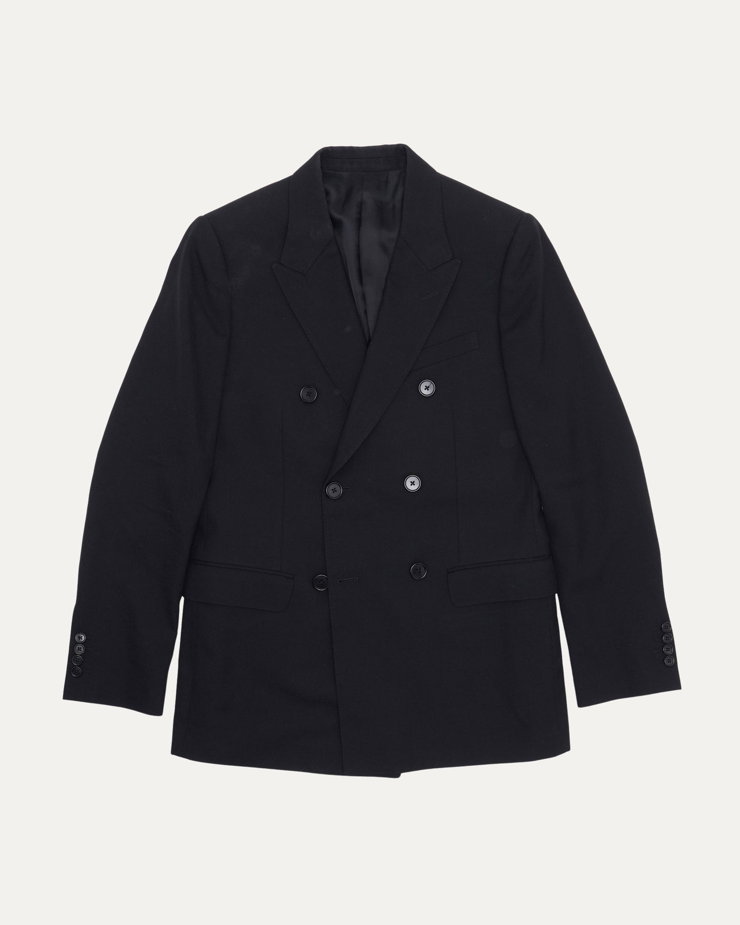 Double Breasted Notched Lapel Coat