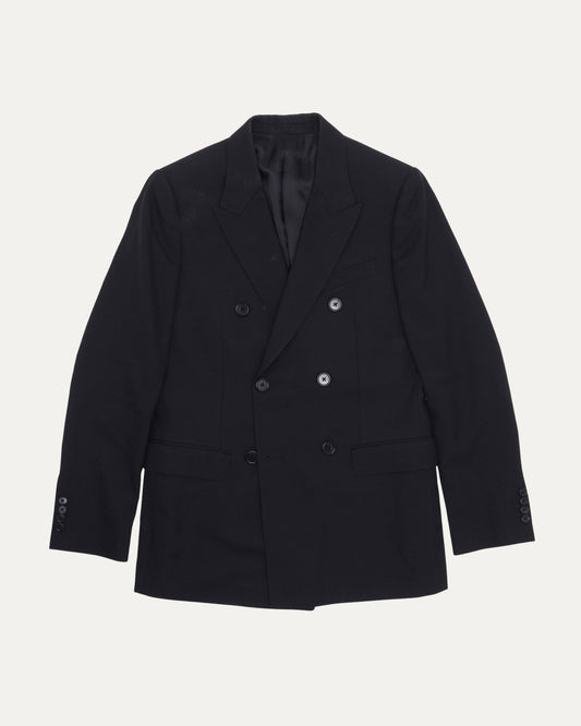 Double Breasted Notched Lapel Coat