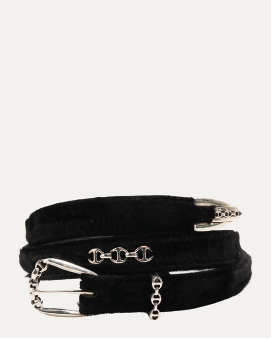 Lamb Fur Western Belt