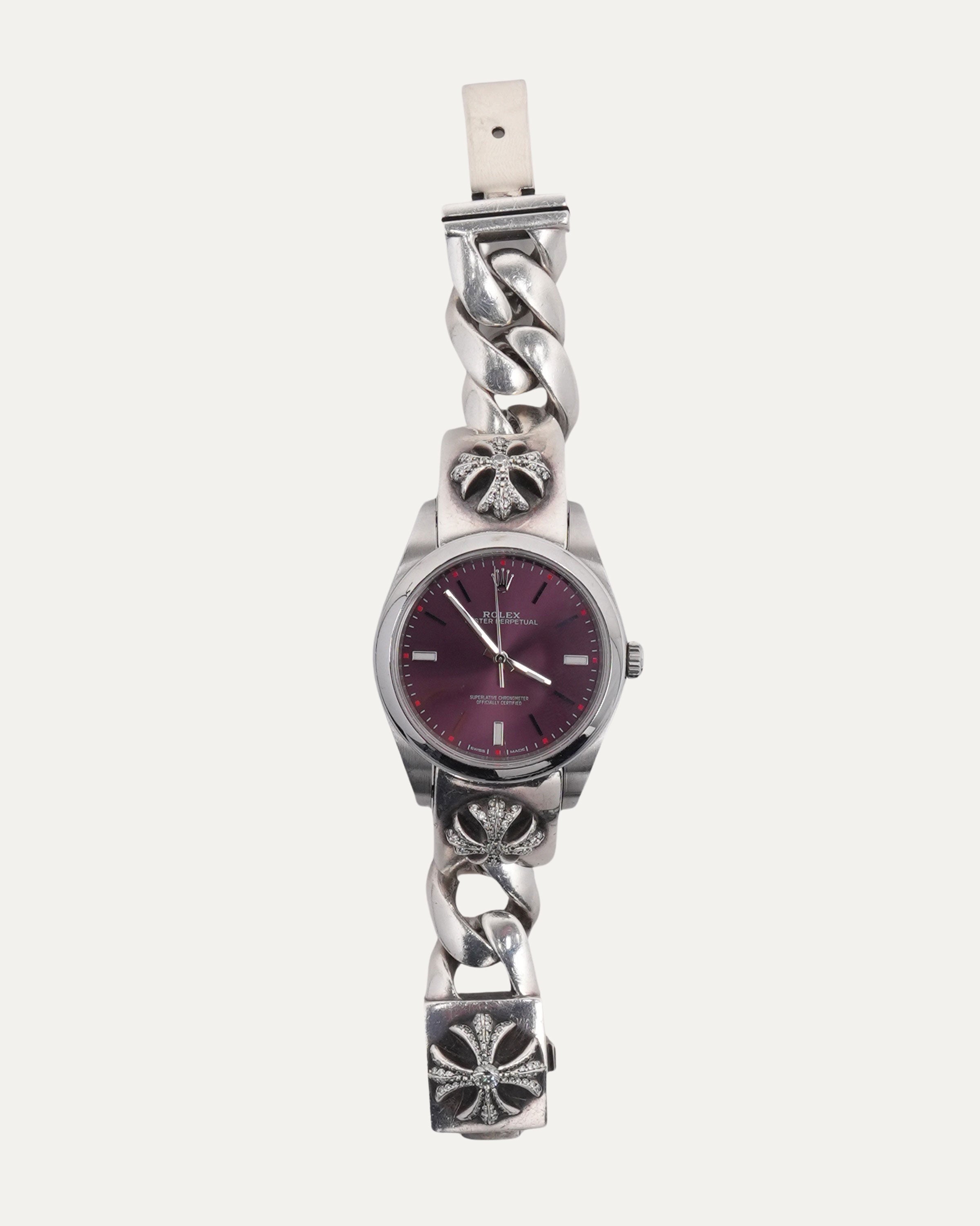 Chrome Hearts Diamond Rolex Oyster Perpetual Watch – Justin Reed