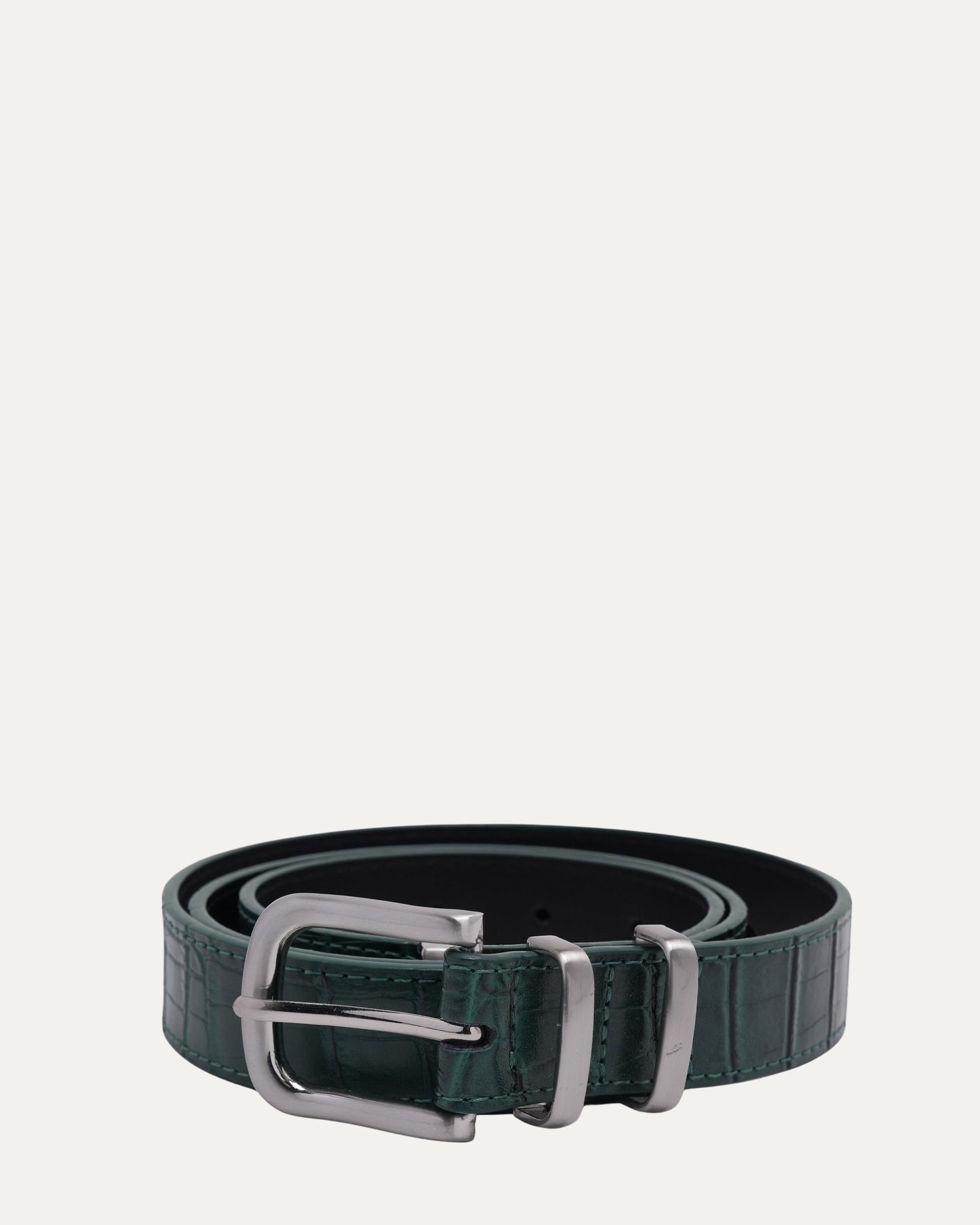 Gator Embossed Dress Belt