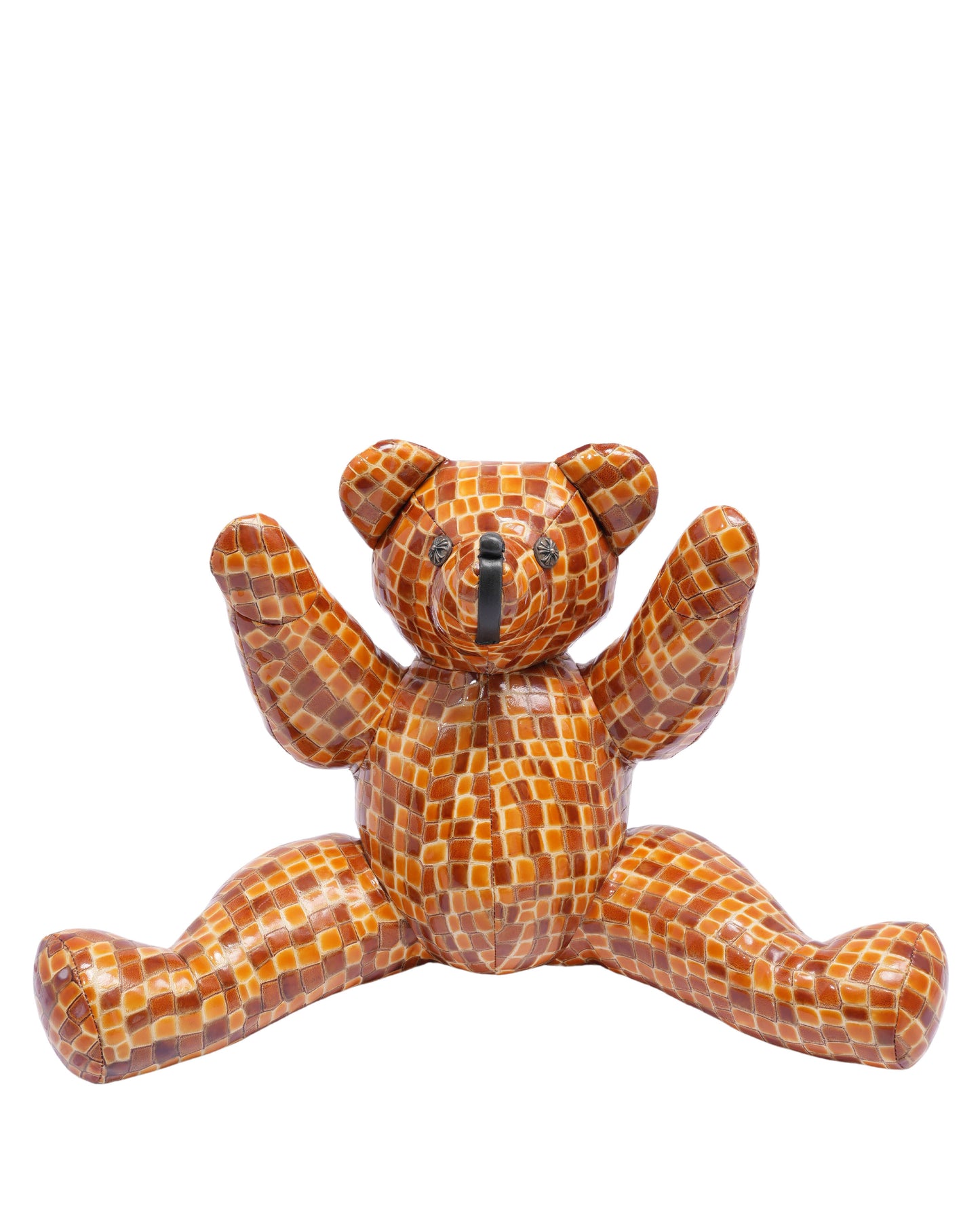 Patent Leather Mosaic Teddy Bear