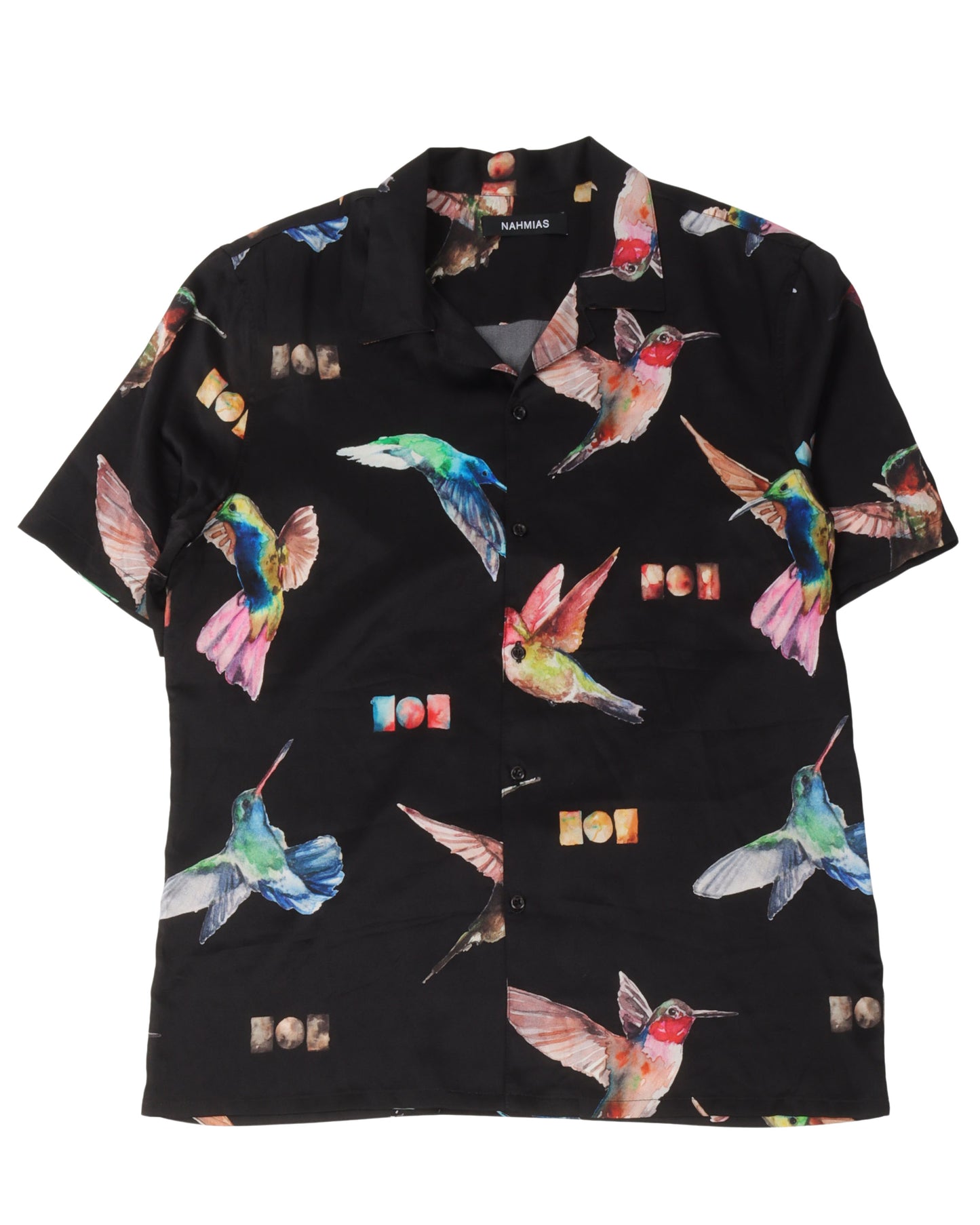 Silk Hummingbird Short Sleeve Shirt