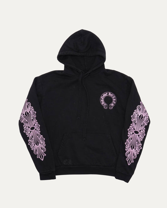 Friends and Family Glitter Print Hoodie