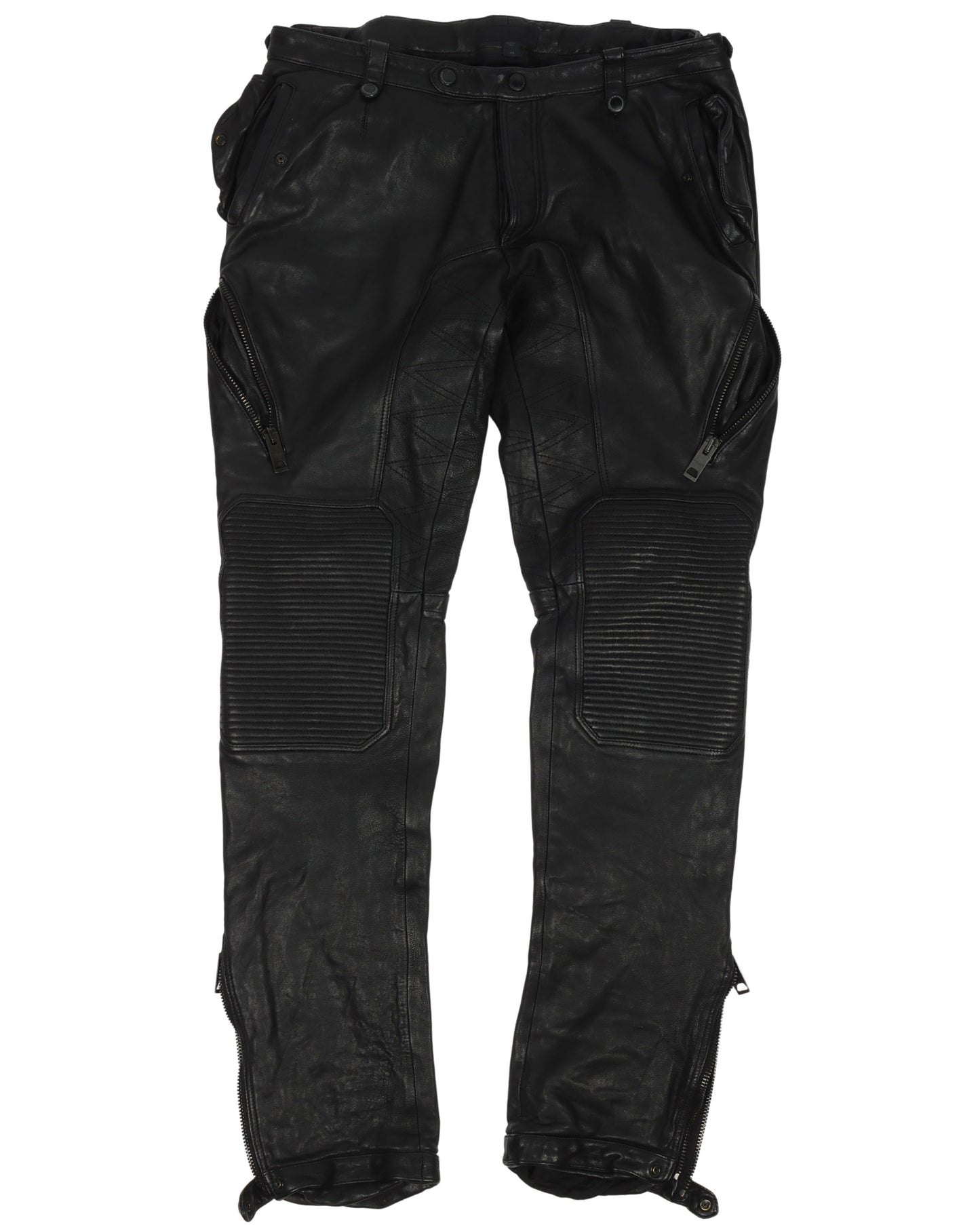 Leather Biker Pants