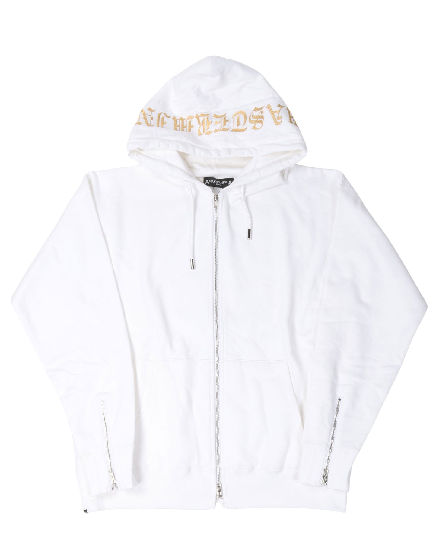 Gold Skull & Crossbones Zip Up hoodie