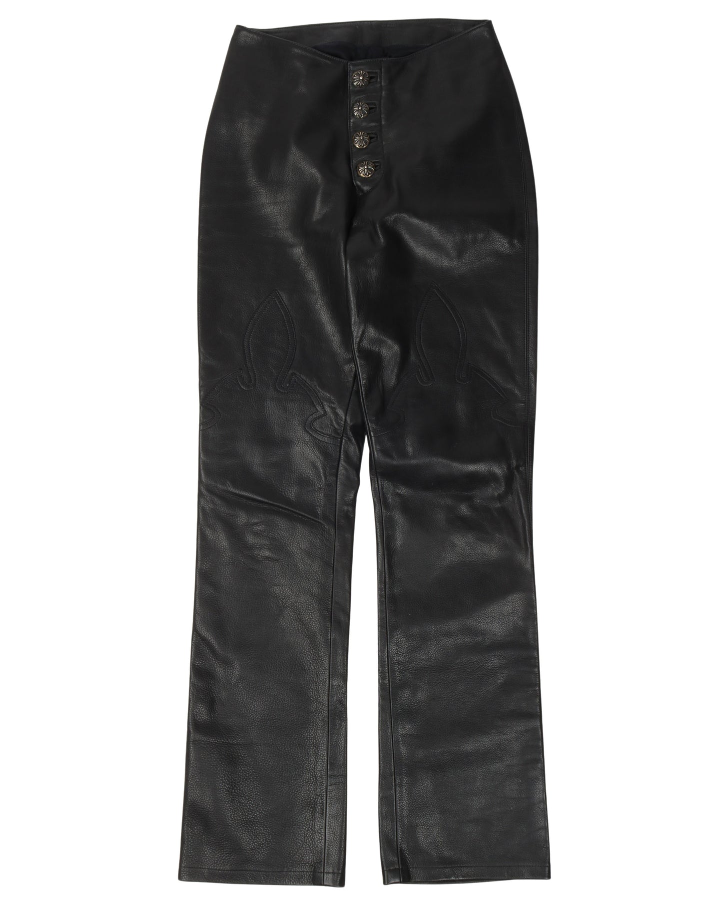 Fleur Knee Leather Pants