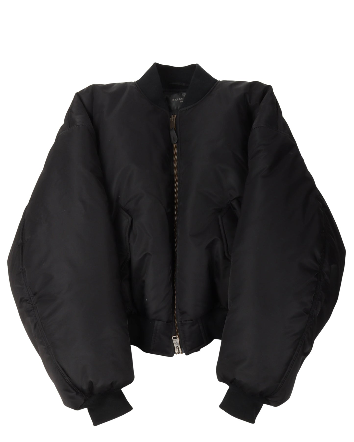 Padded Nylon Bomber Jacket