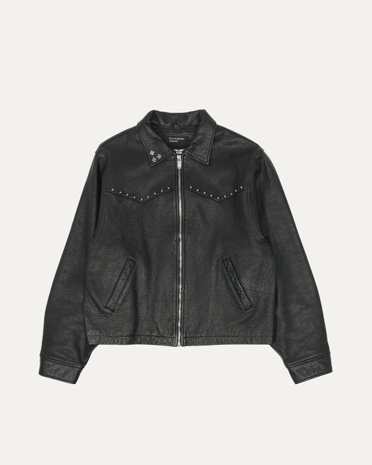Studded Signature Western Leather Jacket