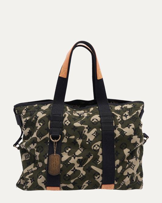 Takashi Murakami Monogramouflage Treillis Tote