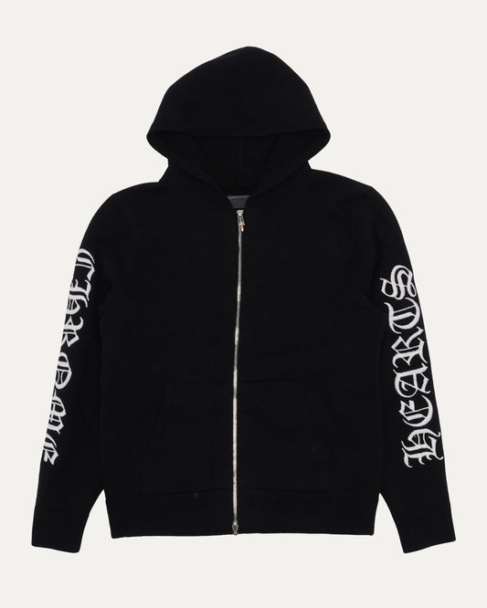 Cashmere Spell Out Zip Up Hoodie