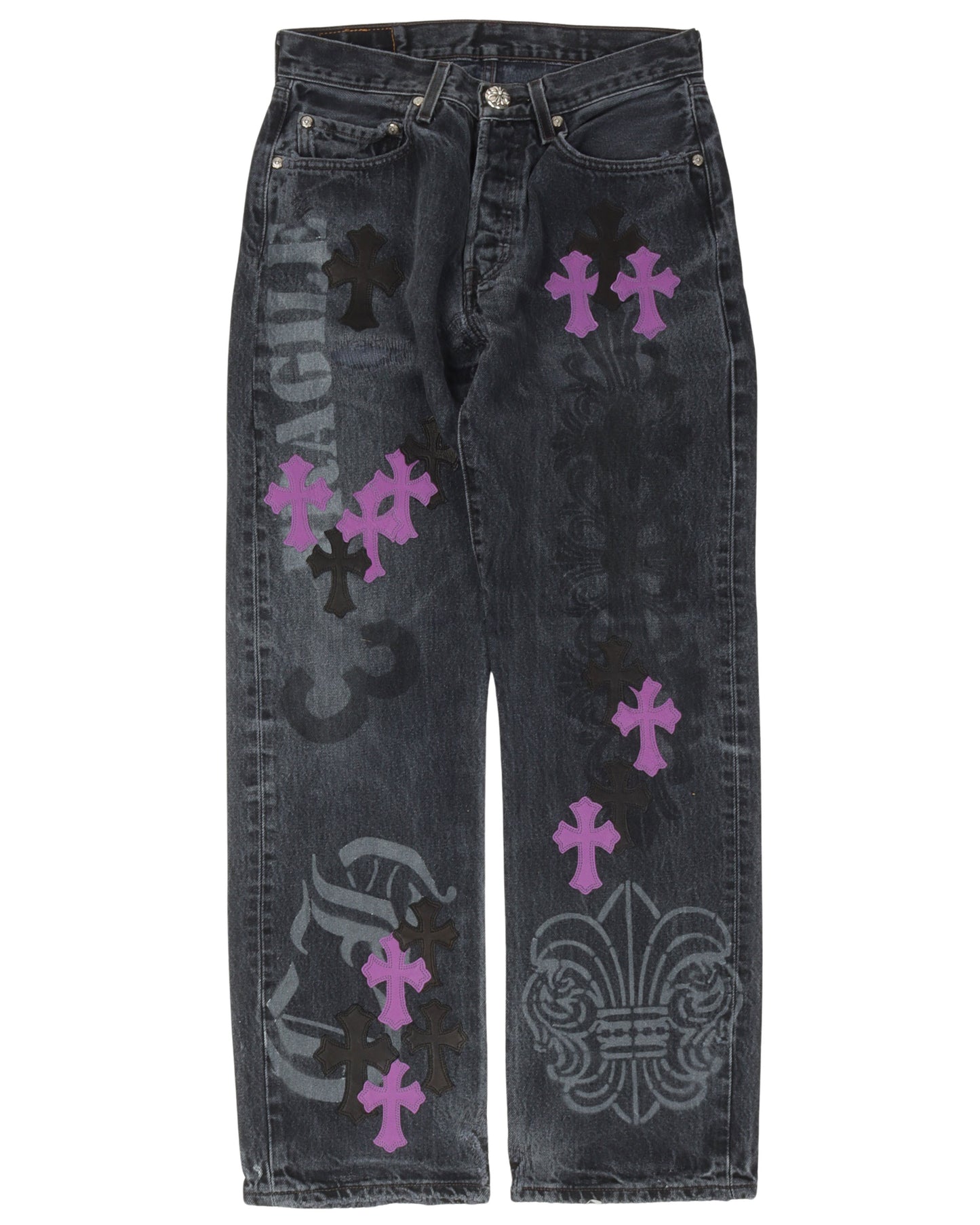 Online Exclusive Levi's Cross Patch Stencil Jeans