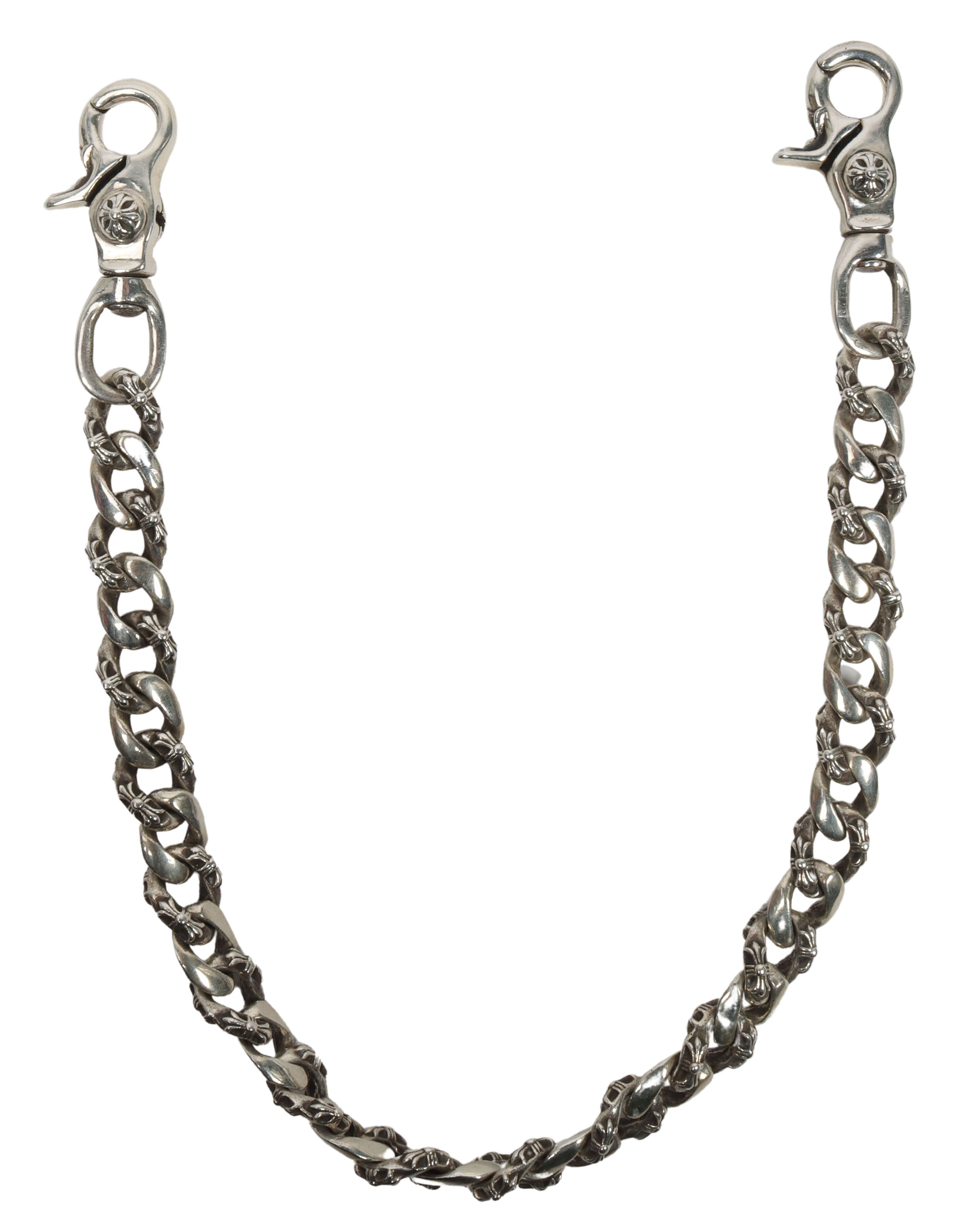Heavy Chrome Plated Double Strand Link Wallet Chain