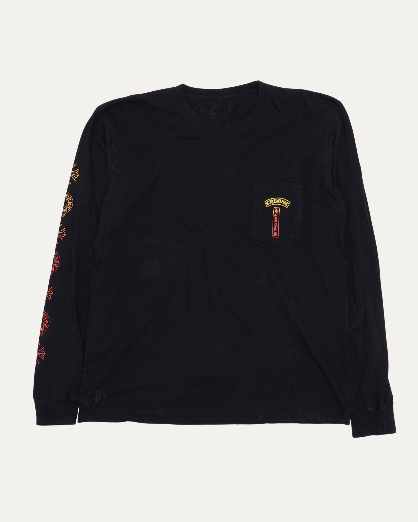 Gradient T-Bar Logo Long Sleeve T-Shirt
