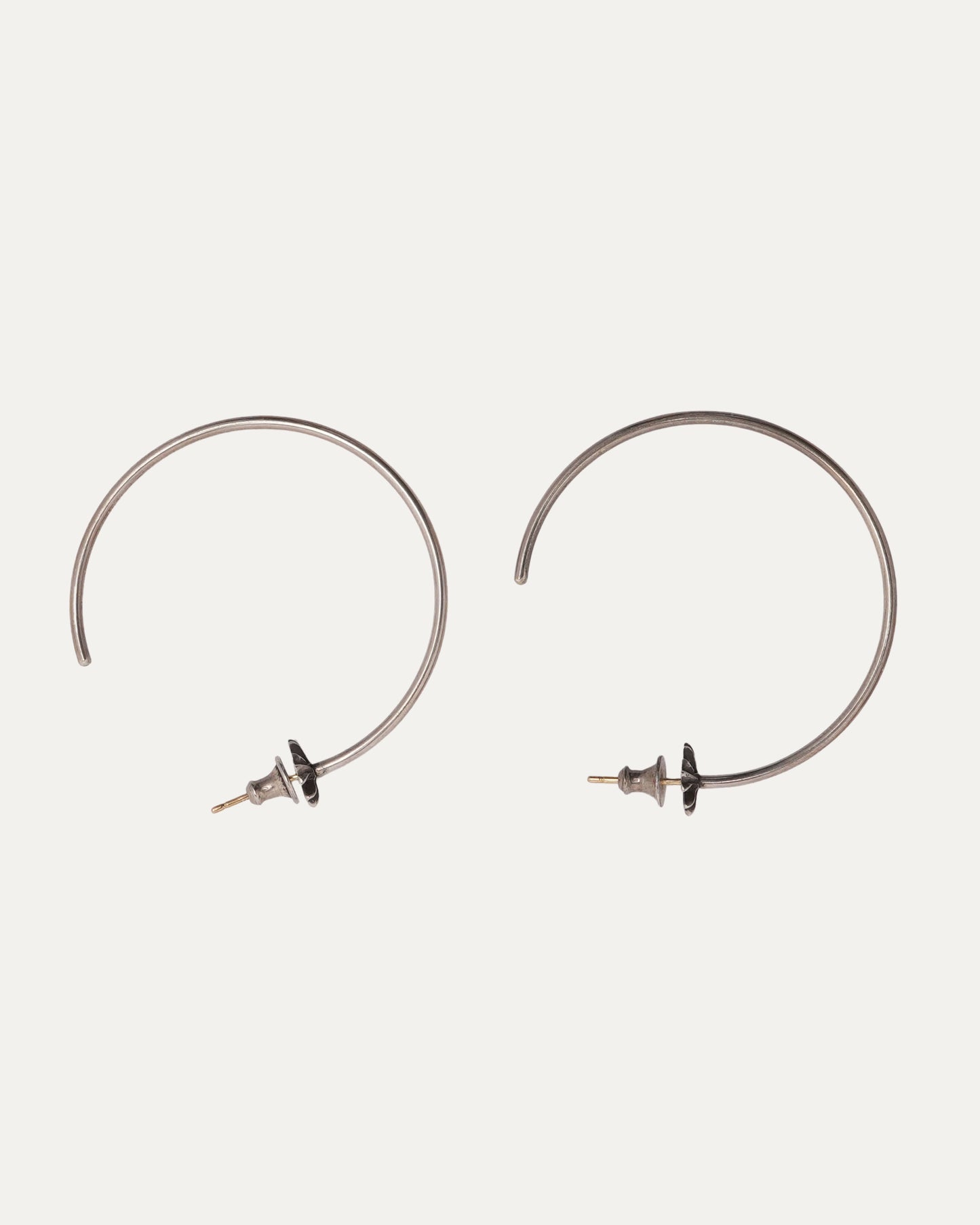 Plus Cross Hoop Earrings