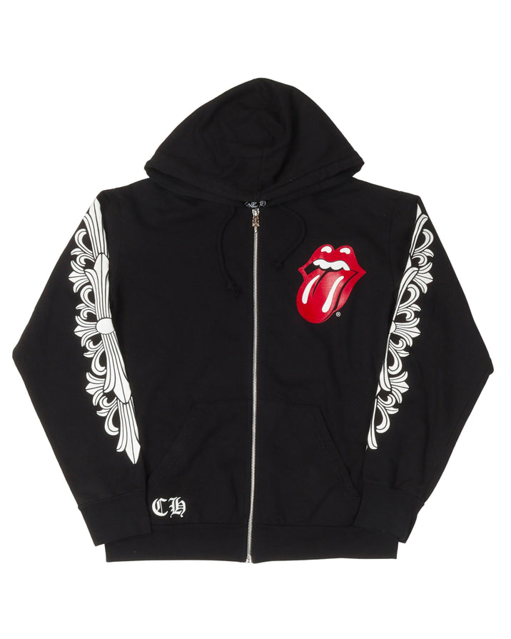 Rolling Stones Horseshoe Logo Zip Up Hoodie