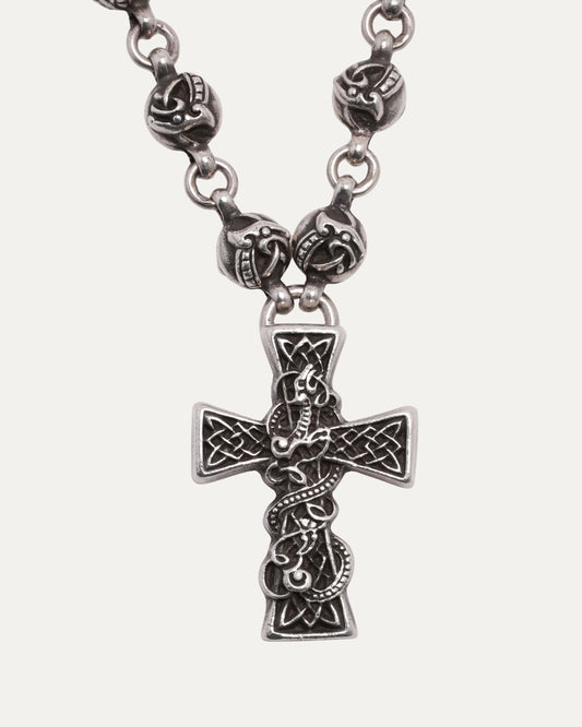 Celtic Ball Chain with Celtic Cross Pendant