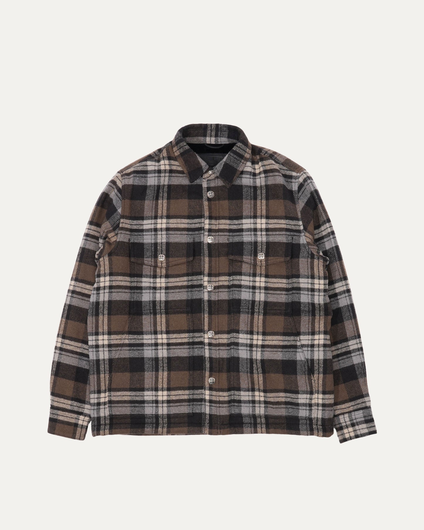 Pile Lined Plaid Mullet Head Shirt