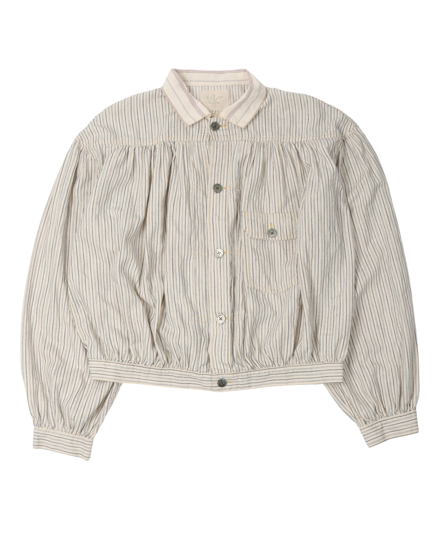 Twill Stripe Gypsy Blouse
